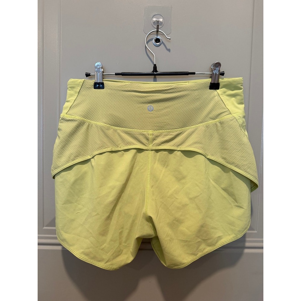 Lululemon Speed Up Short Yellow Green Size 6 - Picture 2 of 3